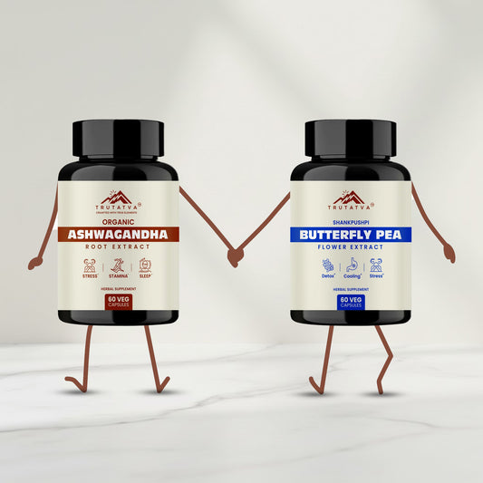 Trutatva Ashwagandha + Blue Pea Extract Capsules