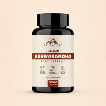 Trutatva Ashwagandha Extract Capsules 500mg – Ayurvedic stress relief and stamina supplement