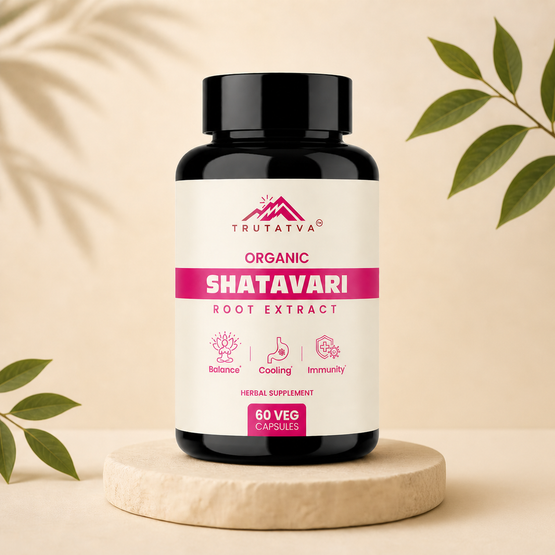 Trutatva Shatavari Extract Capsules for women – hormone balance and fertility support