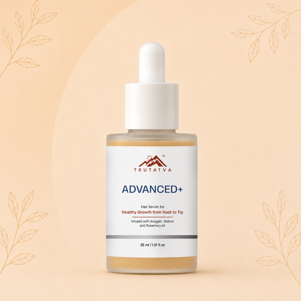 Trutatva Advance Plus Ayurvedic hair serum – hair fall control and growth formula