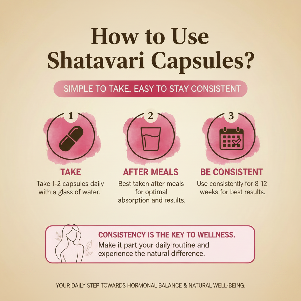 How to use Trutatva Shatavari capsules - dosage instructions