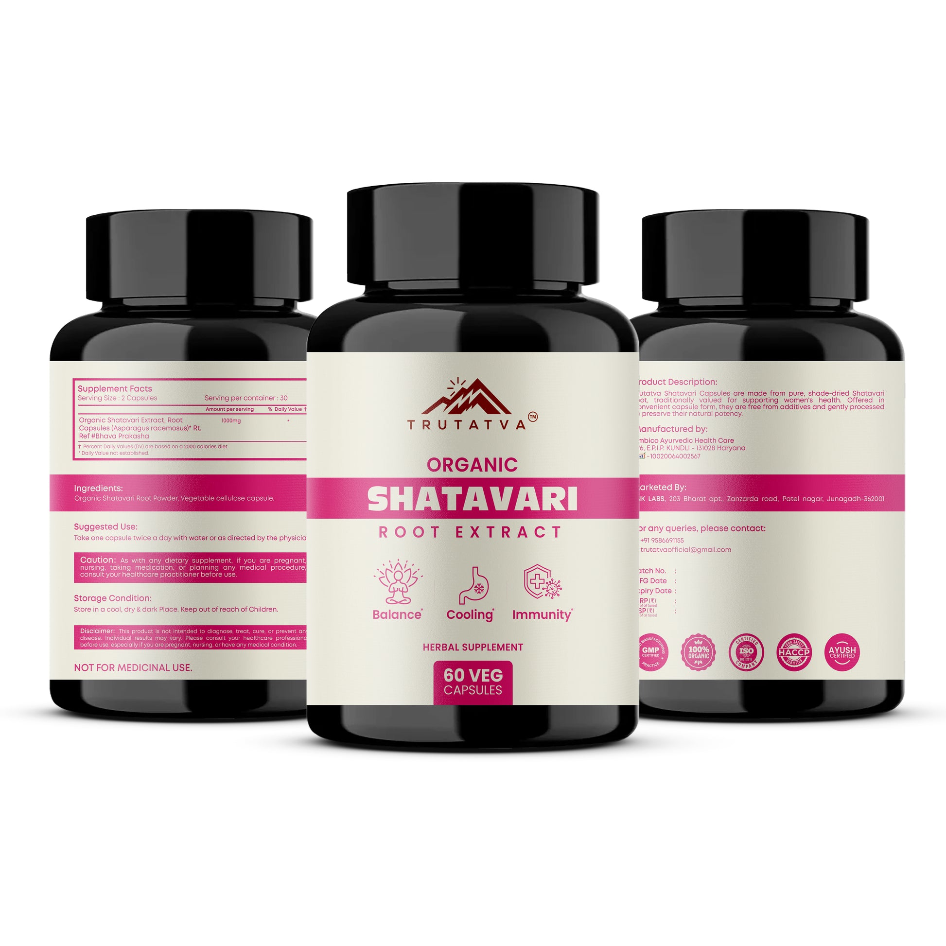 Trutatva Shatavari Extract Capsules