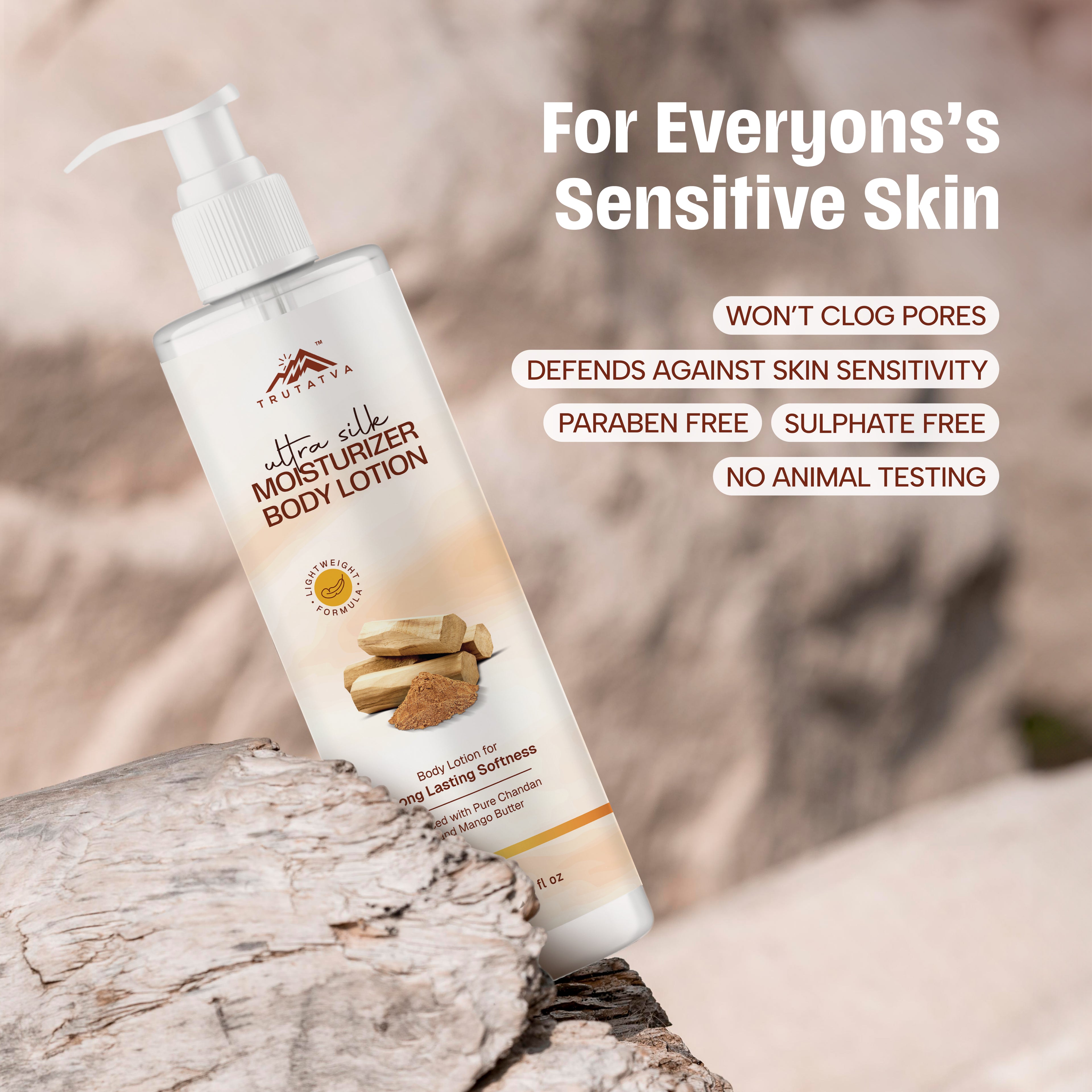 Ultra Silky Moisturizer Body Lotion with Pure Chandan