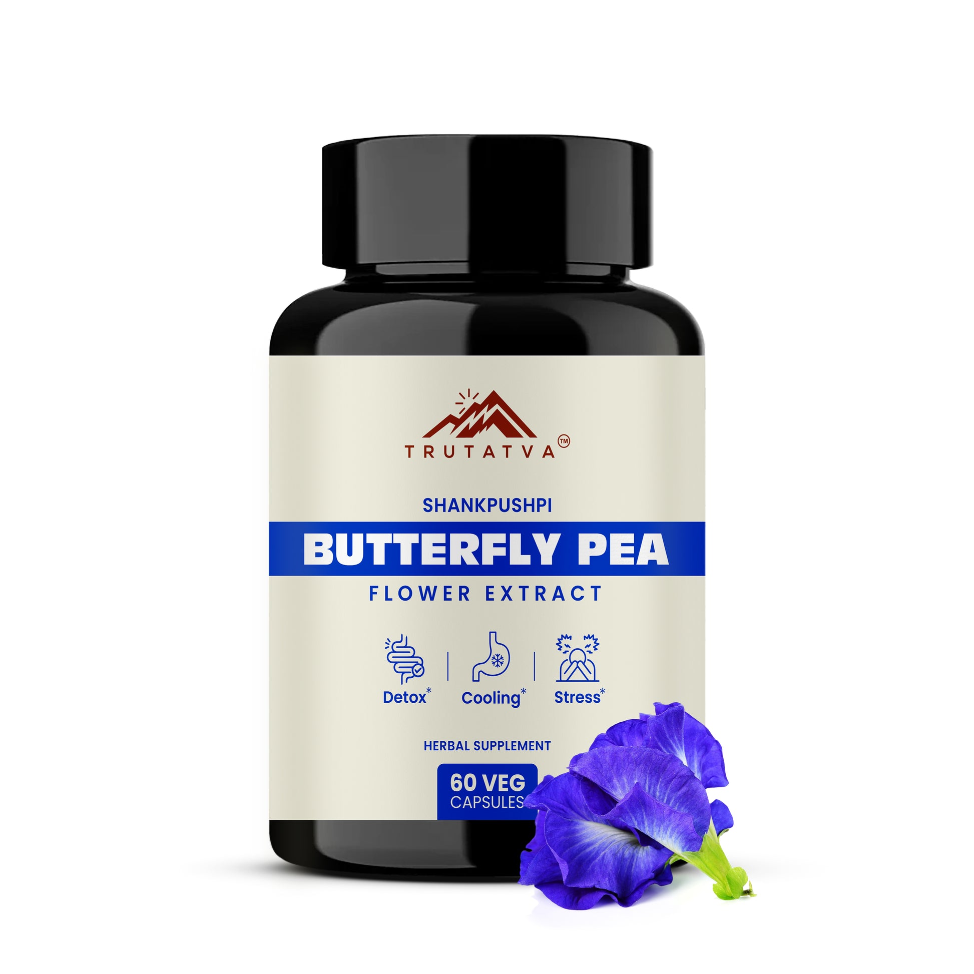 Trutatva Blue Pea Shankhpushpi Extract Capsules