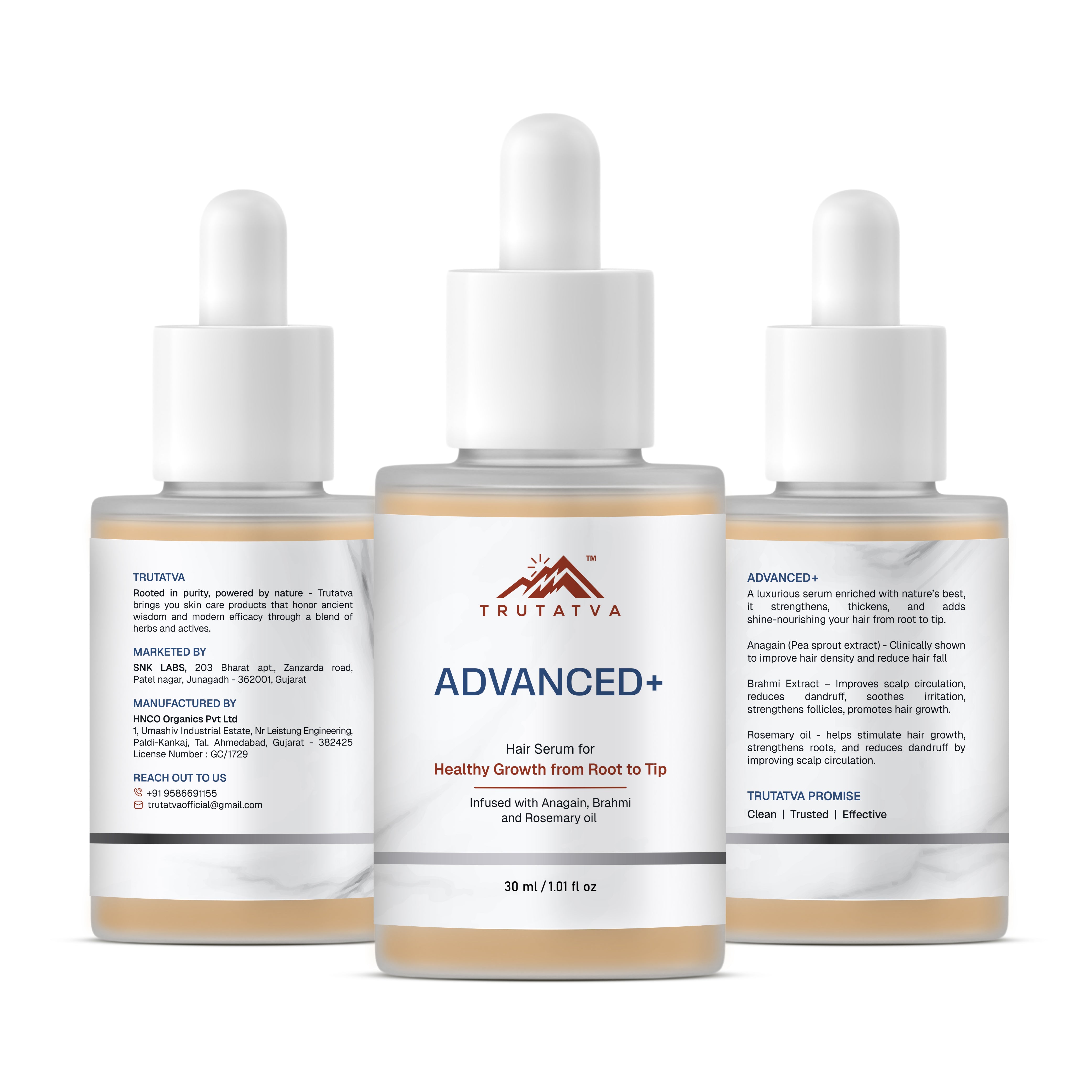 Ayurvedic hair serum benefits – stronger roots, shine and reduced breakage by Trutatva