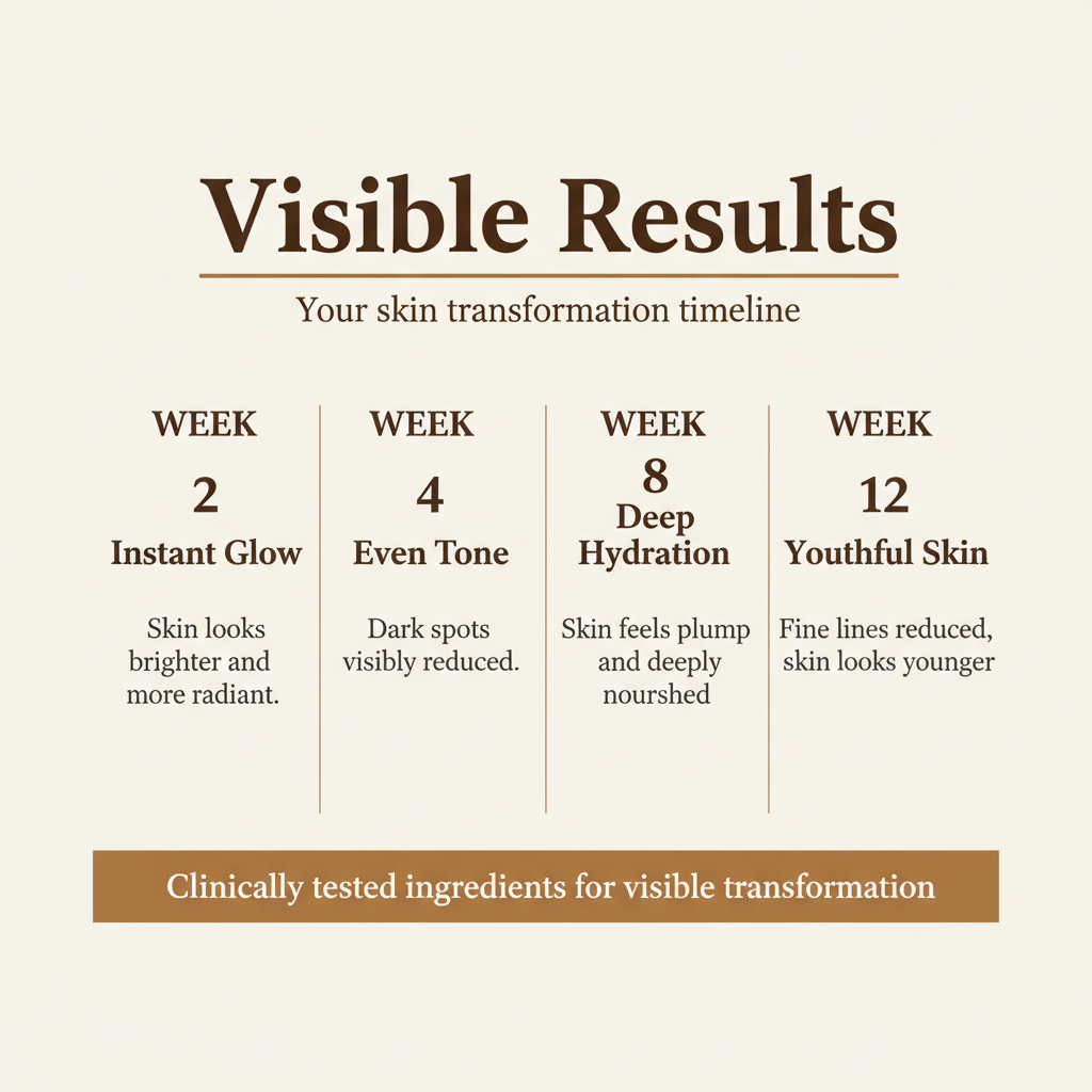 Trutatva face serum results timeline for pigmentation
